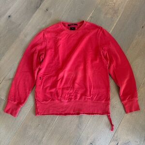 Ksubi Vibrant Red Crewneck Sweater